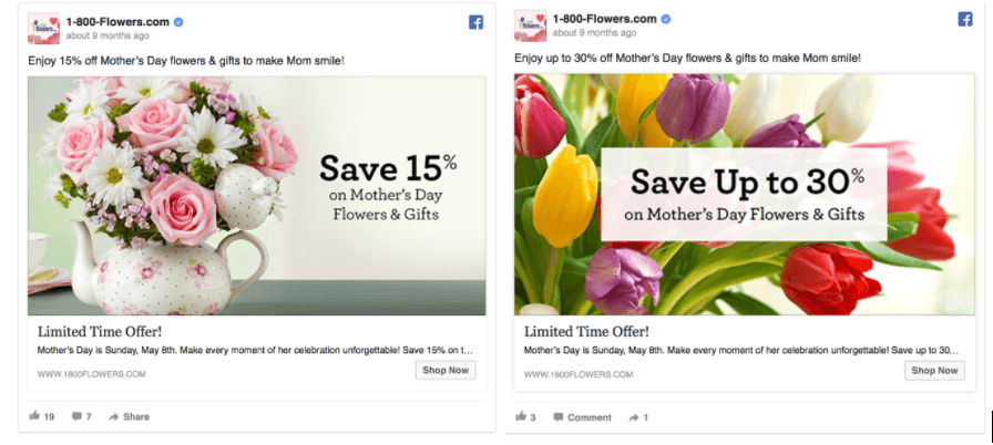 Facebook ad examples